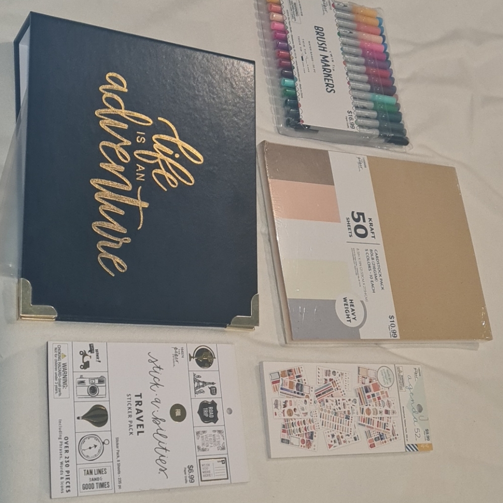 Travel scrapbook set